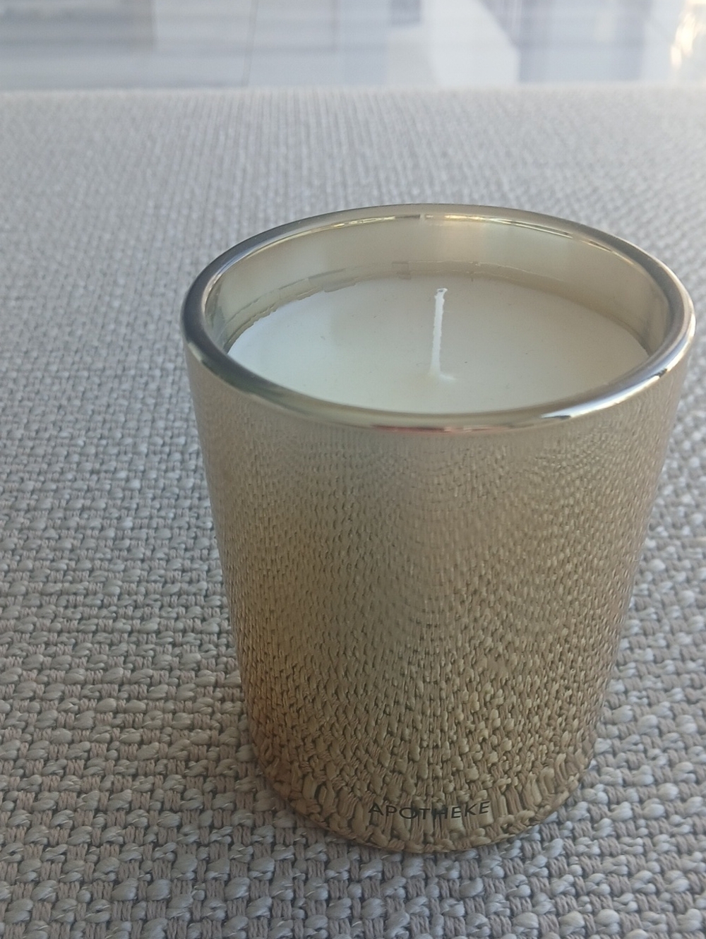 Apotheke Black CYPRES Gold Textured Votive Candle .